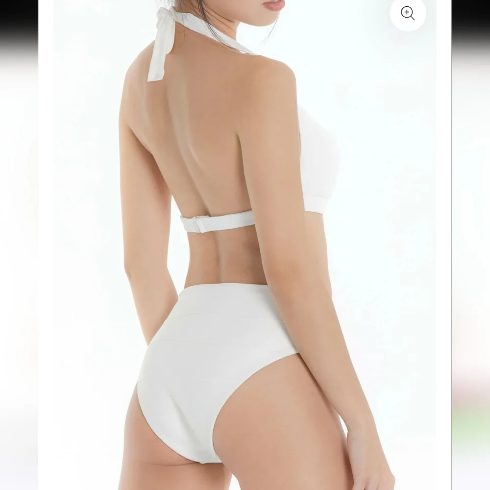 WET Cutout White One-Piece Swimsuit